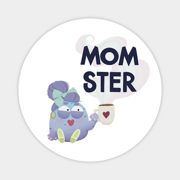 Momster Magnet by JCW Illustrates